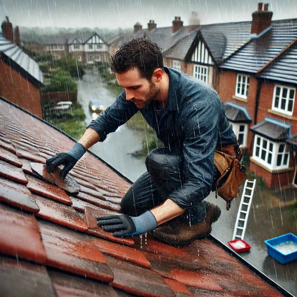 heavy rain and roof leaks