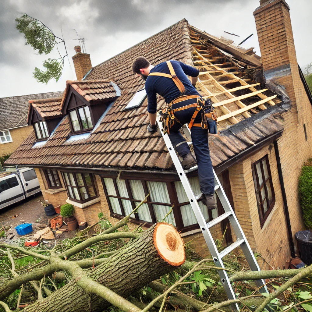 roof damage from high winds