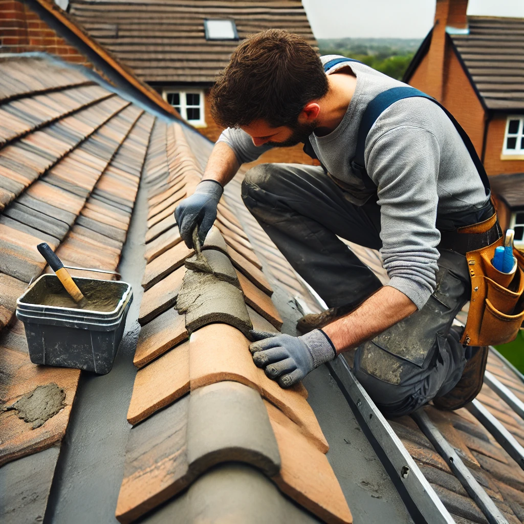 roof ridge mortar repair warrington